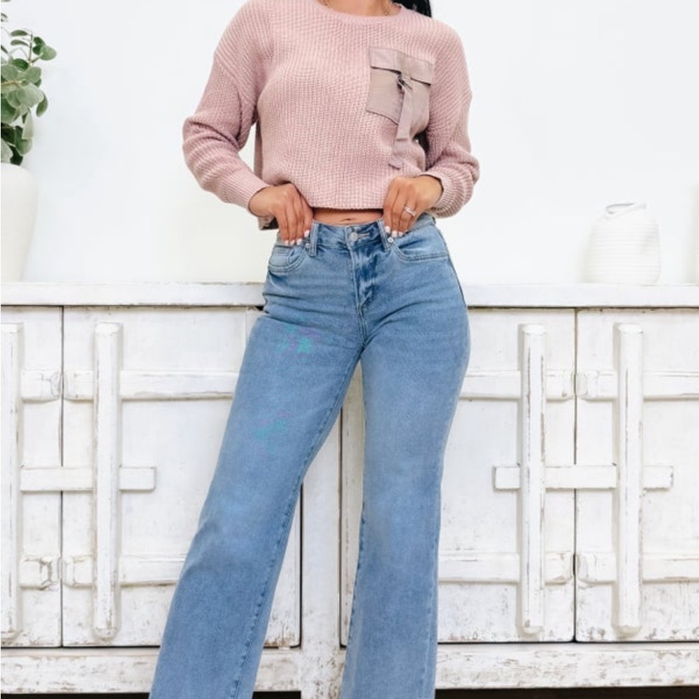 Mica Stylish Women's Blue Straight Leg Jeans see photos for sizing - Picture 2 of 5